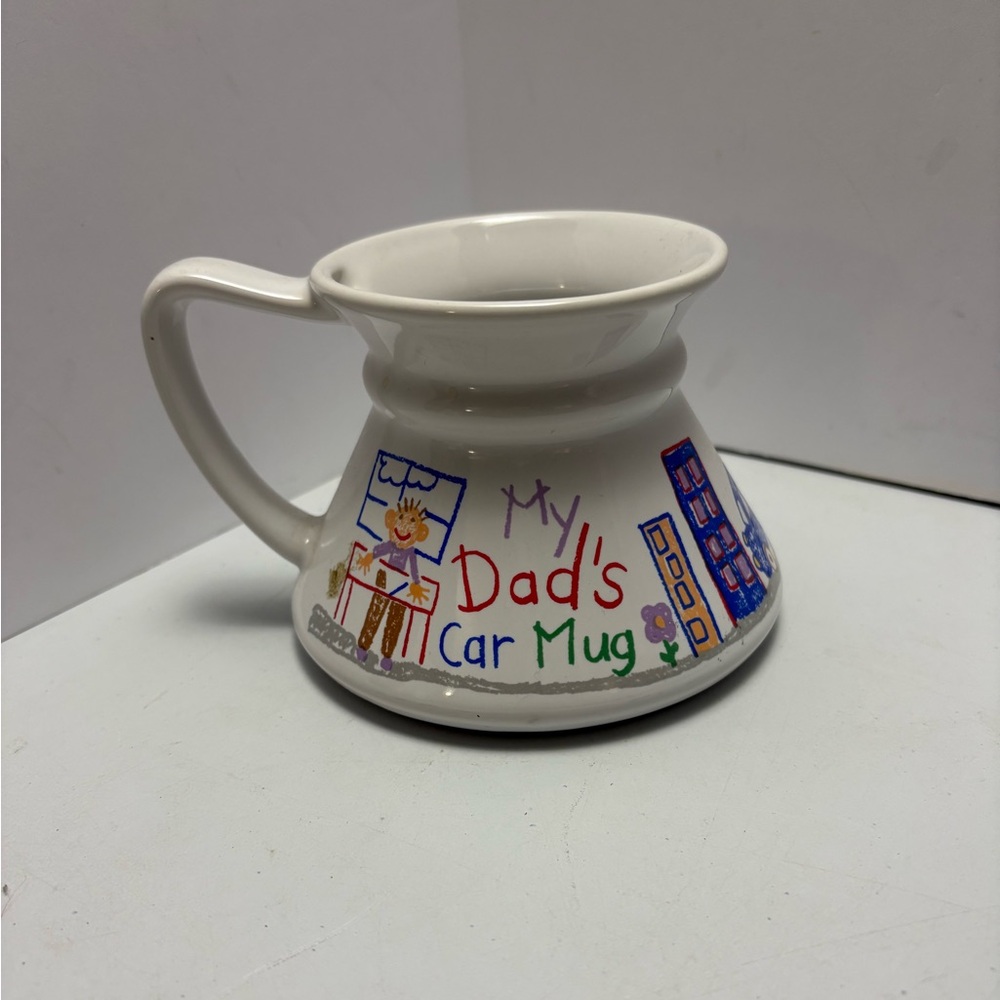 Feltman Langer My Dads Car Coffee Mug, Flat Base Makes It Tip Resistant